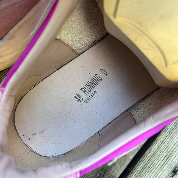 Golden Goose Running Sole Sneakers Pink Metallic Suede Size 40 - Picture 9 of 9